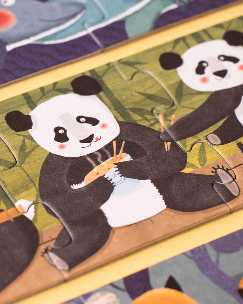 Puslespill og Tellelek - 10x Puslespill Barn 3år+ | 10 penguins puzzle NEW