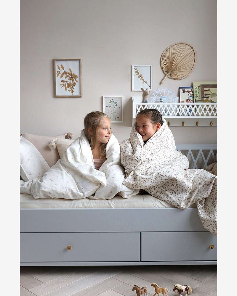 Sengetøy Barn 100x140 - Sateng, Øko Bomull | Bedding Junior