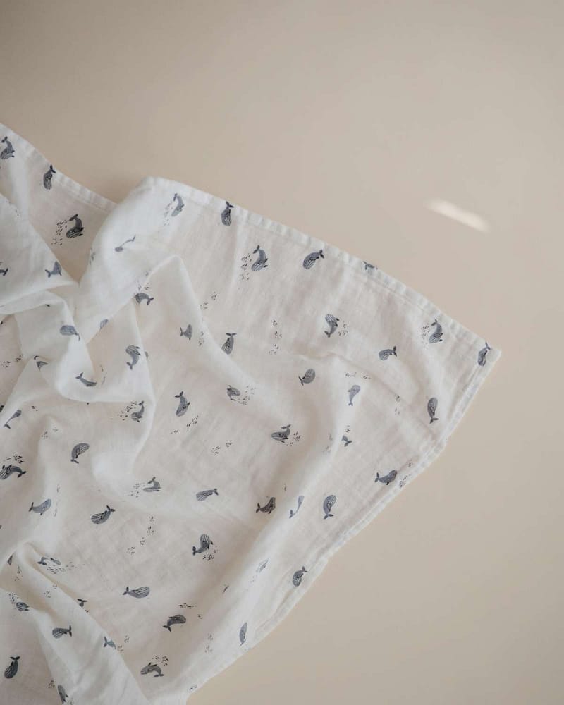 Swaddle Teppe - 100% Økologisk Musselin | 120x120cm