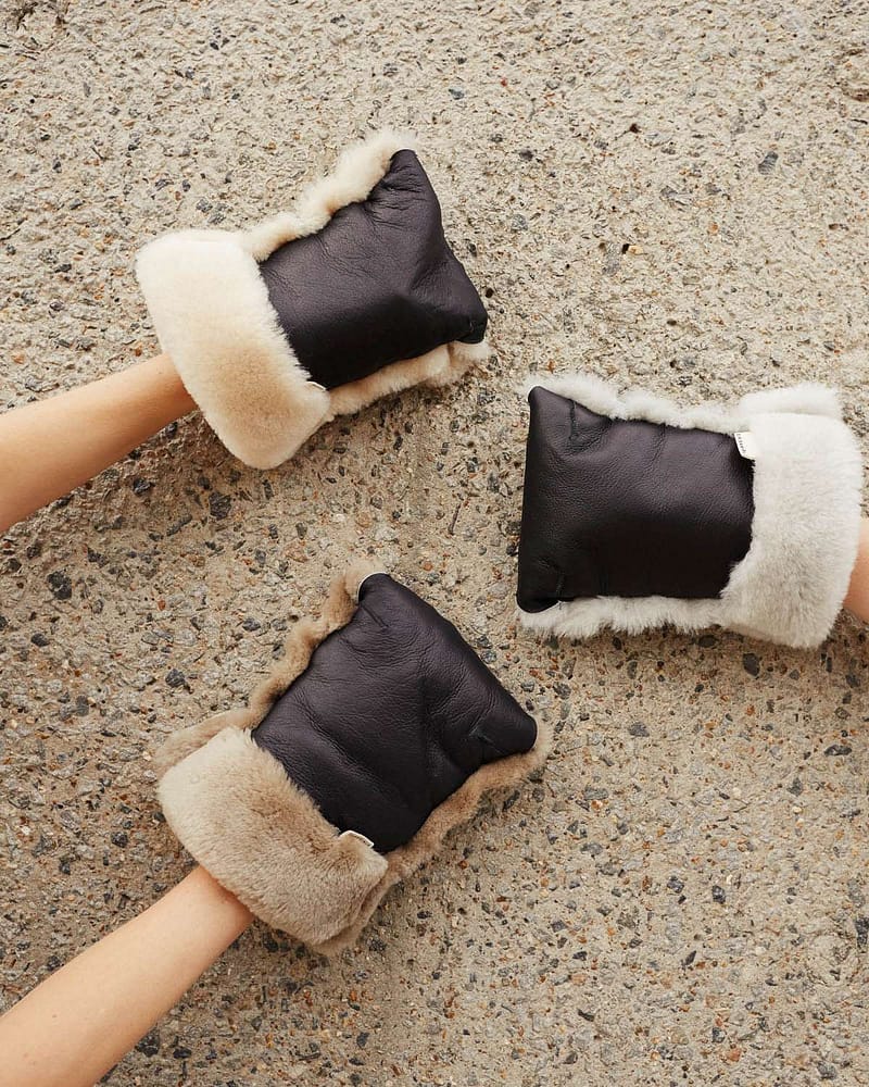 Håndmuffe Vogn - Lammeskin Merino | Buggy Mittens
