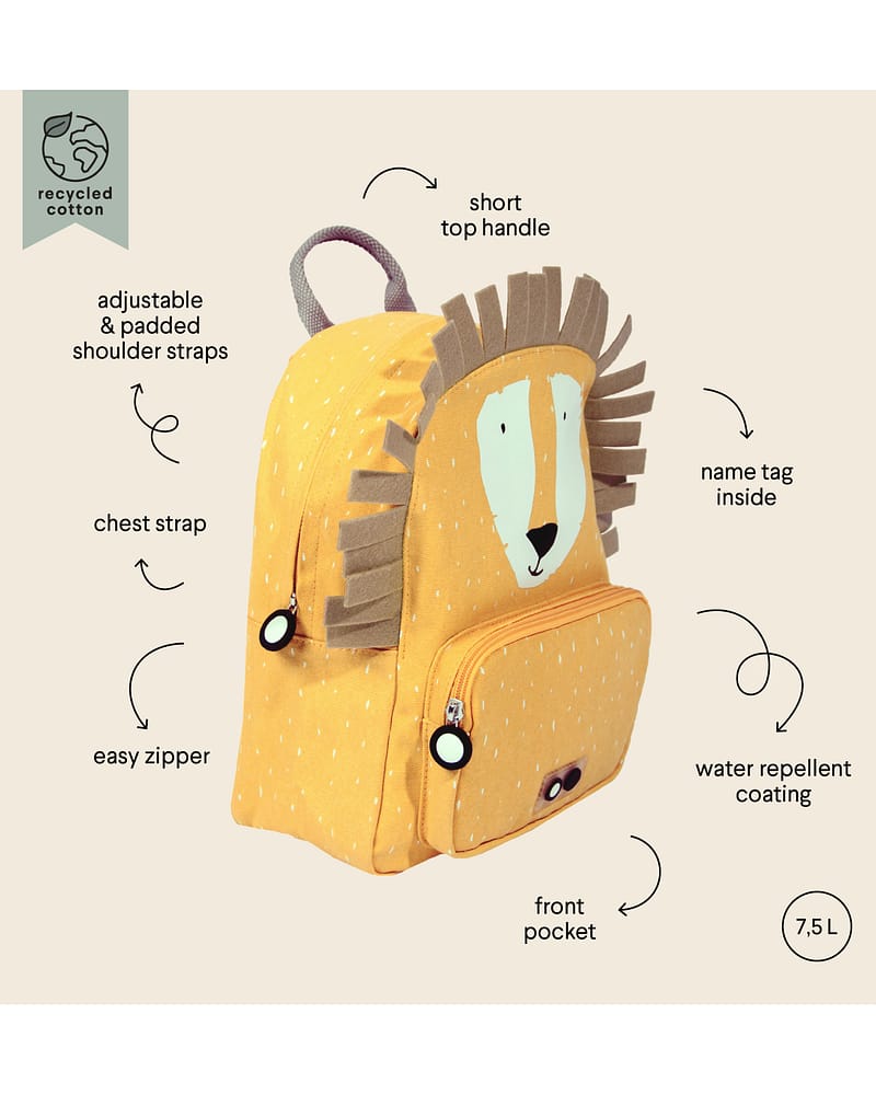Ryggsekk til Barnehage - 7,5L | Vanntett Stoff