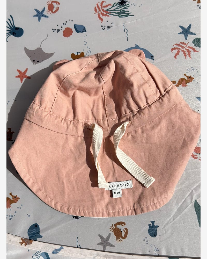 Solhatt m/ Nakkeskygge - Reversibel, 100% Øko Bomull | Gorm
