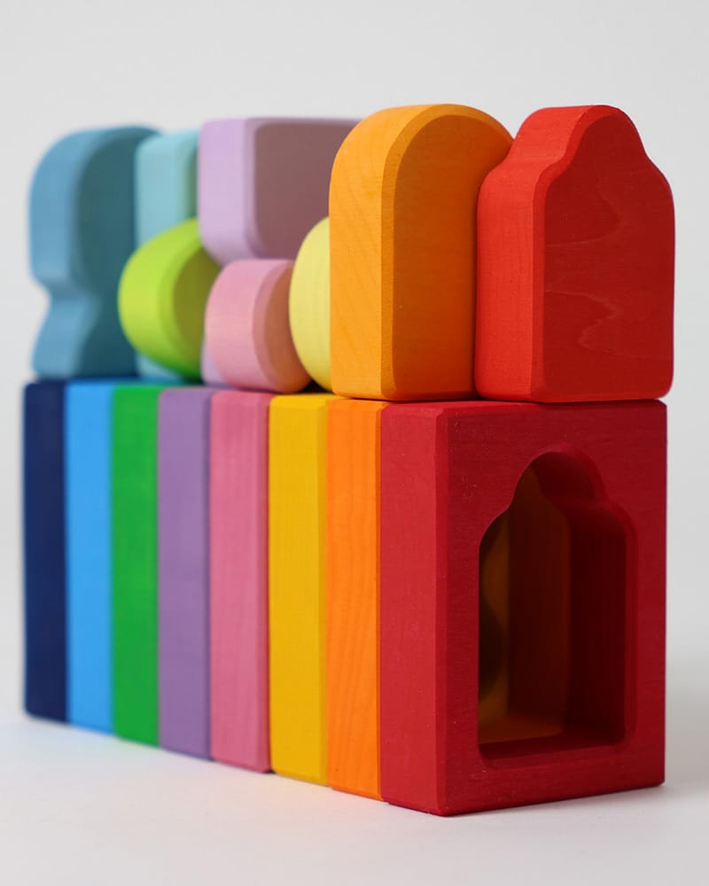 Byggesett og Puslespill - 16 klosser | Building Set Windows