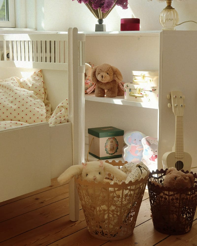 Koffertsett til Barnerom 2pk - Papp med Metallhåndtak | Suitcase