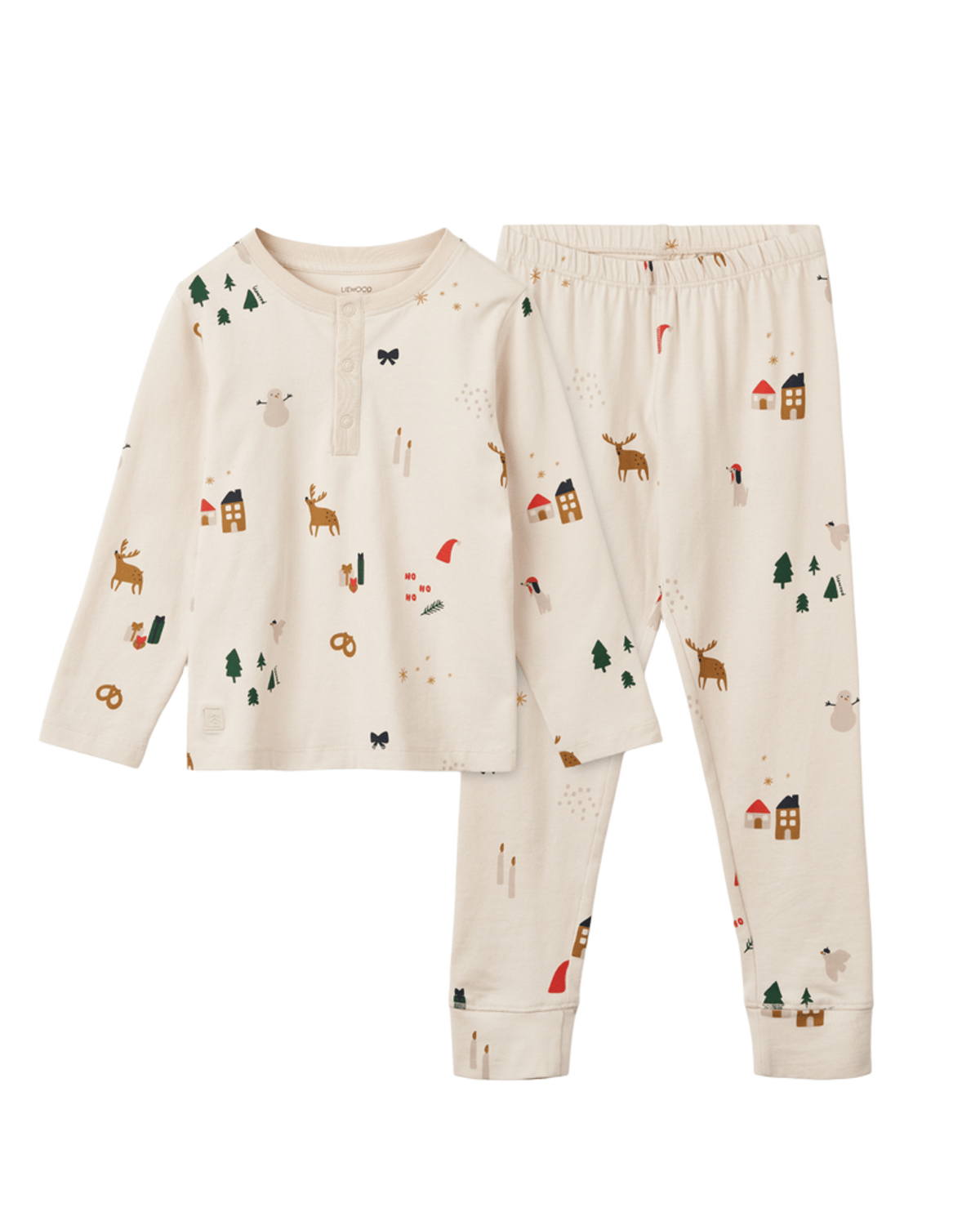 Pysjamas Sett, Julepysj – Øko Jersey | Wilhelm Pyjamas Set – 110, Holiday/Sandy `25