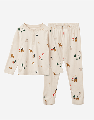 Pysjamas Sett, Julepysj - Øko Jersey | Wilhelm Pyjamas Set - 110