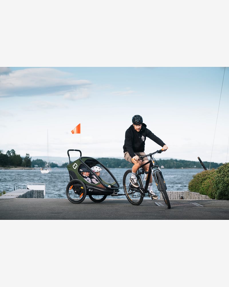 Hamax Outback Sykkelvogn & Barnevogn, 2-Seter | Double Bicycle Trailer