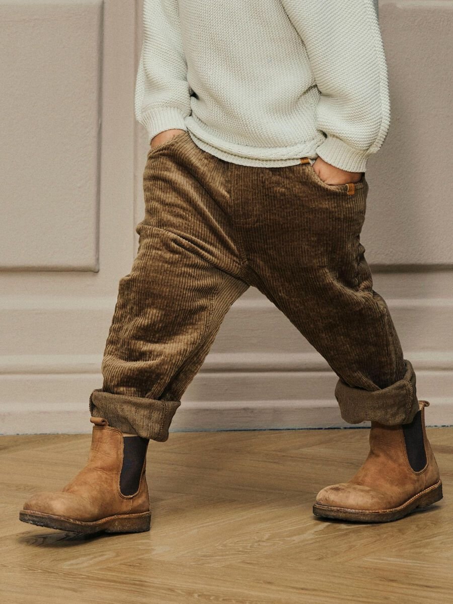 Bukse Barn – Øko Cordfløyel | Osmund LS Cord Pant, Brun - Sepia Tint