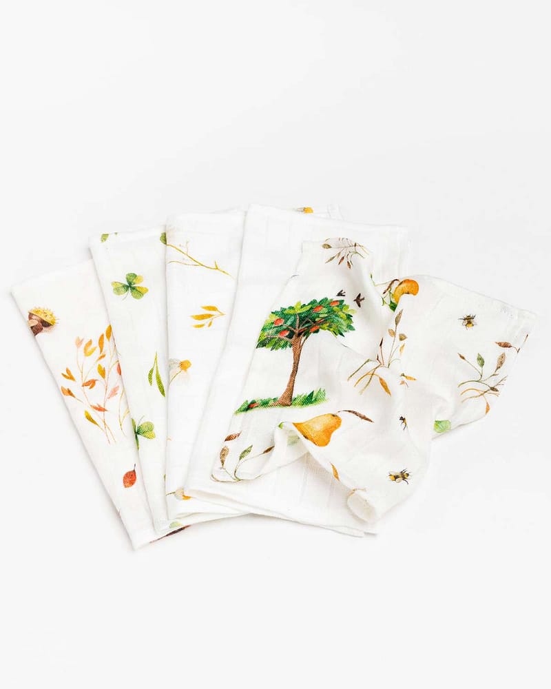 Vaskekluter 5pk - 100% Bambus - 30x30cm