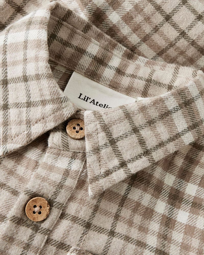 Skjortebody Baby - Flanell, Øko Bomull | REBEL LS BODY SHIRT