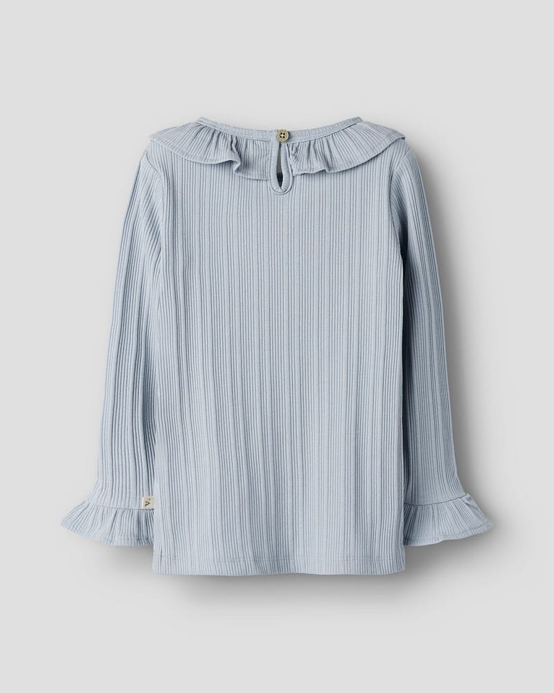 Trøye Langermet M/ Volanger - Øko TENCEL | NMFTANSY LS SLIM TOP LIL