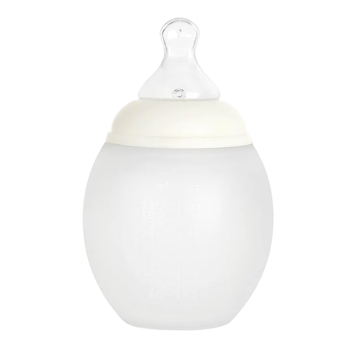 Tåteflaske i Silikon 330ml – Medium Flow | Fra 4mnd