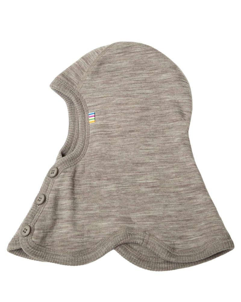 Balaclava m/ knapper - 100% Merinoull - Dobbel Basic