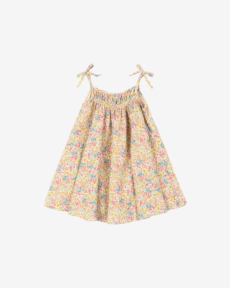 Kjole Barn m/ tynne stropper - Øko Bomull, Elastan | Vivian Strap Dress