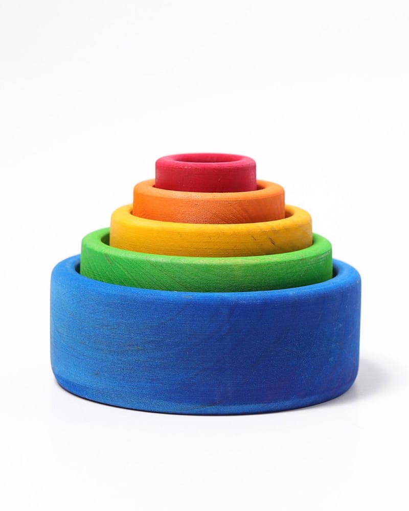 Stableskåler 5pk - Leke i Tre | Montessori Leker