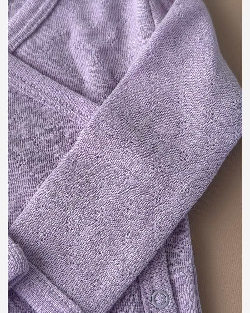 Omslagsbody Ull - 100% Merino, Pointelle | Ullbody Mini