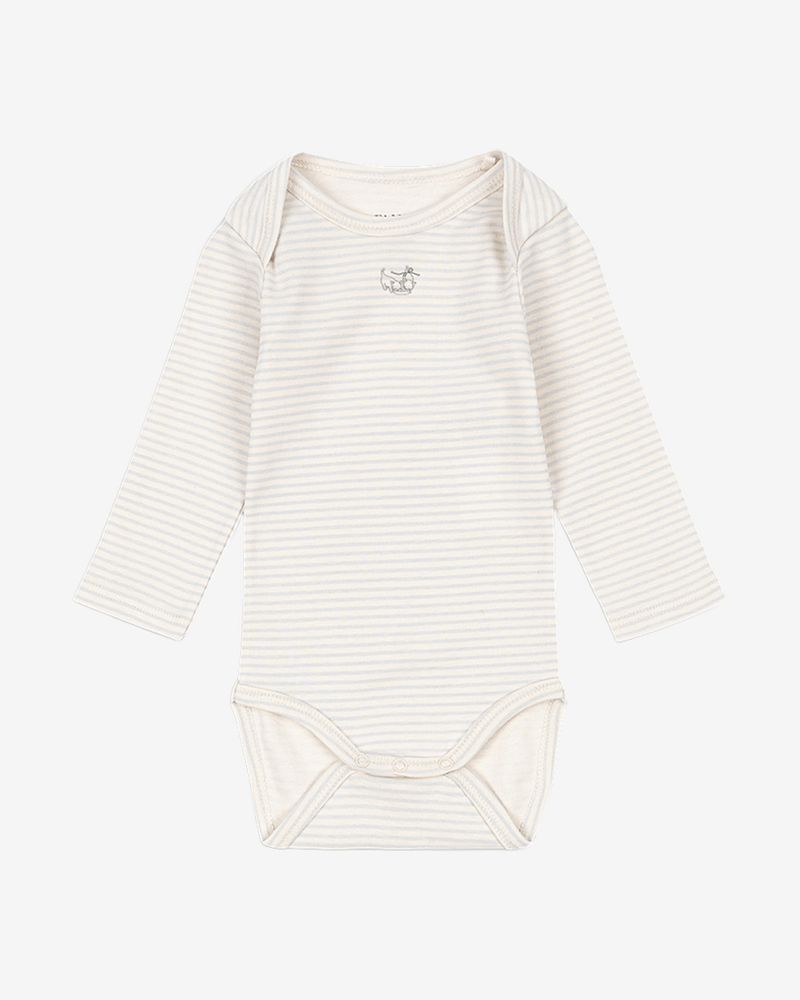 Body m/ Konvolutt Hals - 100% Øko Bomull | Fio Stripe LS Body