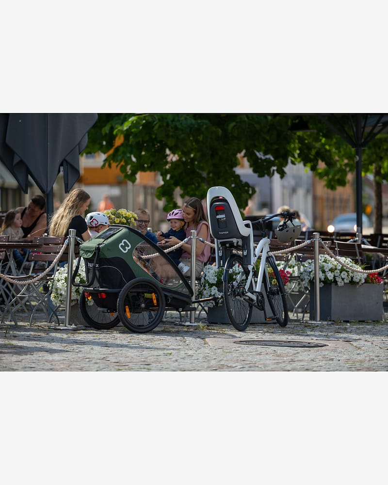 Hamax Outback Sykkelvogn & Barnevogn, Plass til ett barn | Singel Bicycle Trailer