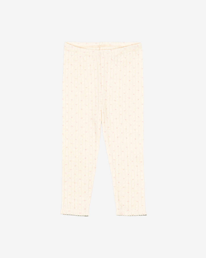 Leggings - 100% Øko Bomull, Pointelle | Minnie Pants GOTS