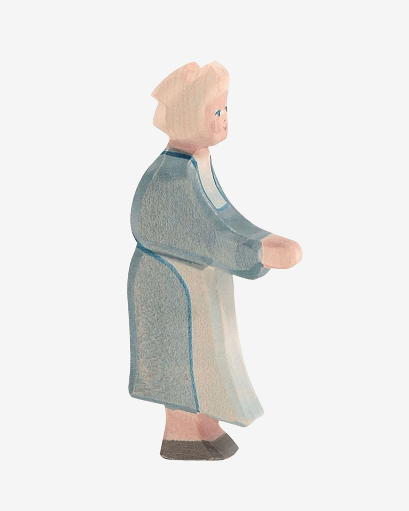 Trefigur Bestemor - Håndlaget Dukketeater Dukke | Grandma, Red Riding Hood