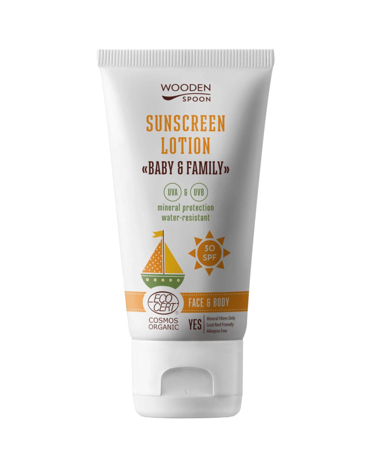 Solkrem Baby & Family SPF30 – Mineral, 100% Naturlig – Trygg for Nyfødt | 150ml