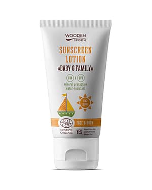 wooden spoon solkrem baby family spf30 150ml