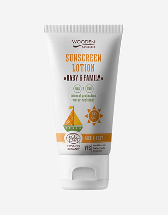 Solkrem Baby & Family SPF30 - Mineral, 100% Naturlig - Trygg for Nyfødt | 150ml