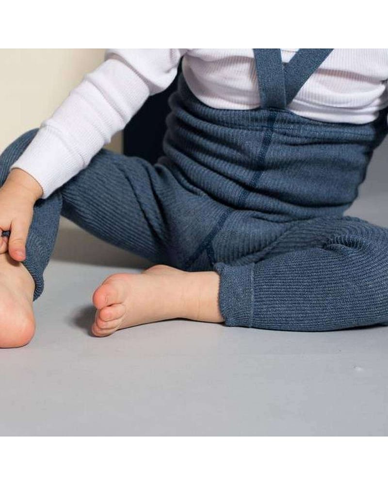 Strømpebukse Rib u/ føtter, m/ seler - Footless Tights