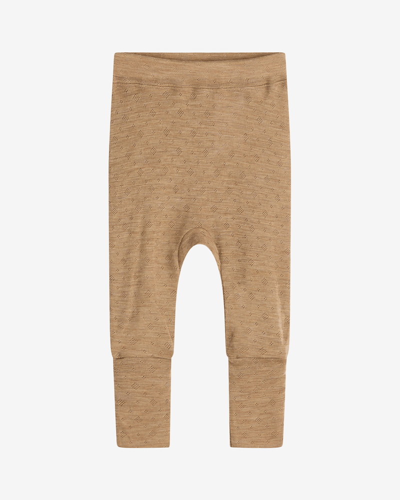 Leggings med trylleføtter - Pointelle, 85% Merino, 15% Silke | HCGils