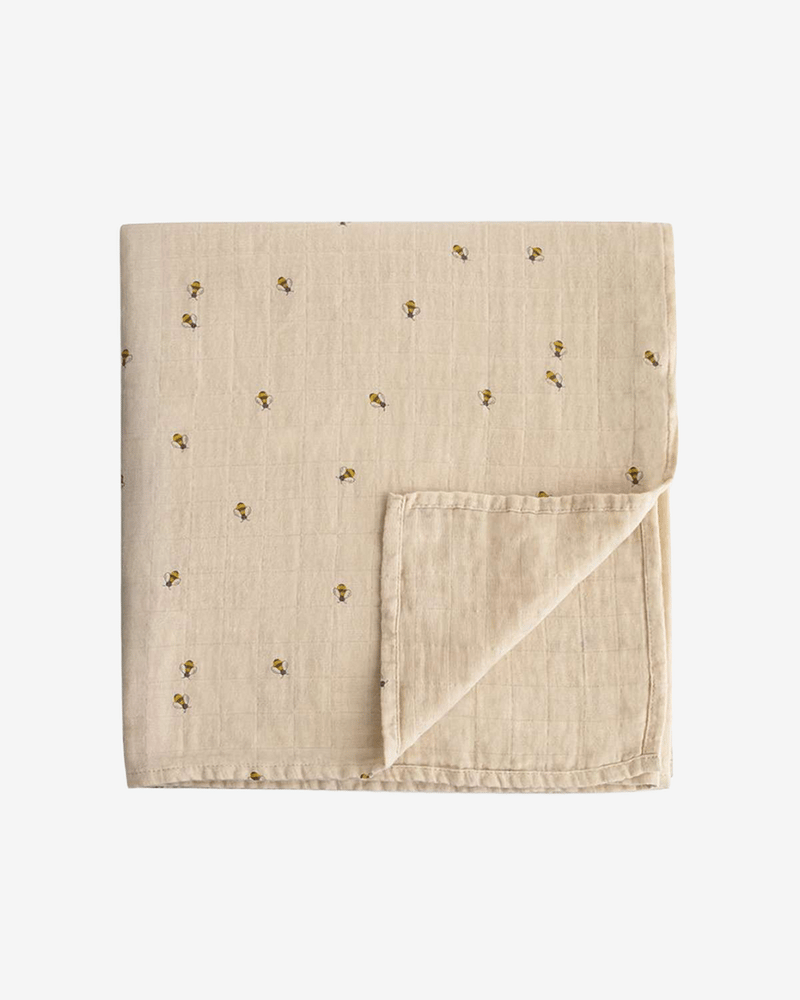 Swaddle Teppe - 100% Økologisk Musselin | 120x120cm