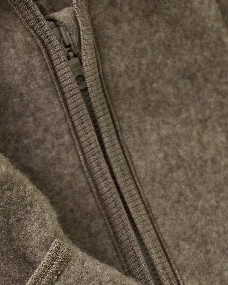 Ulldress i ullfleece - Varm, 100% Merino | Pram Suit Ears Wool Fleece