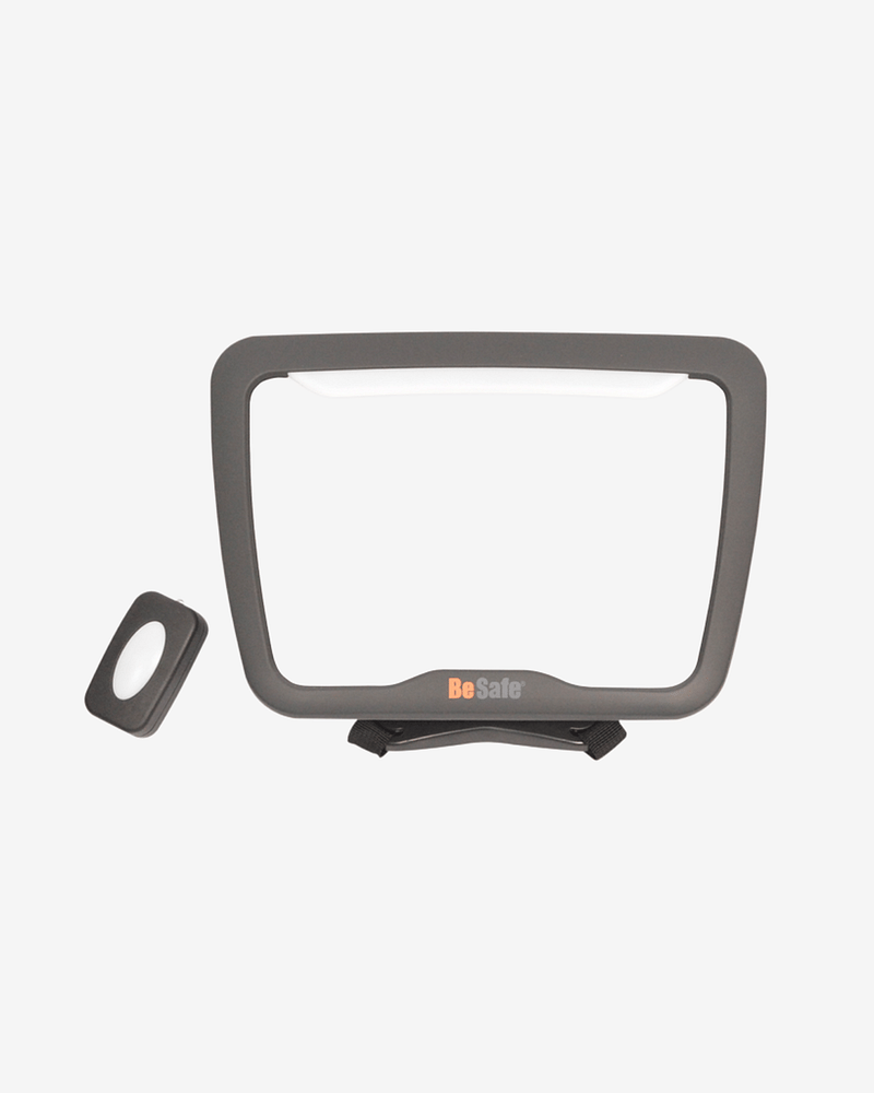 BeSafe Bilspeil Baby Mirror XL² m/ Fjernkontrollstyrt LED-lys