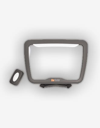 BeSafe Bilspeil Baby Mirror XL ² - m/ Fjernkontrollstyrt LED lys