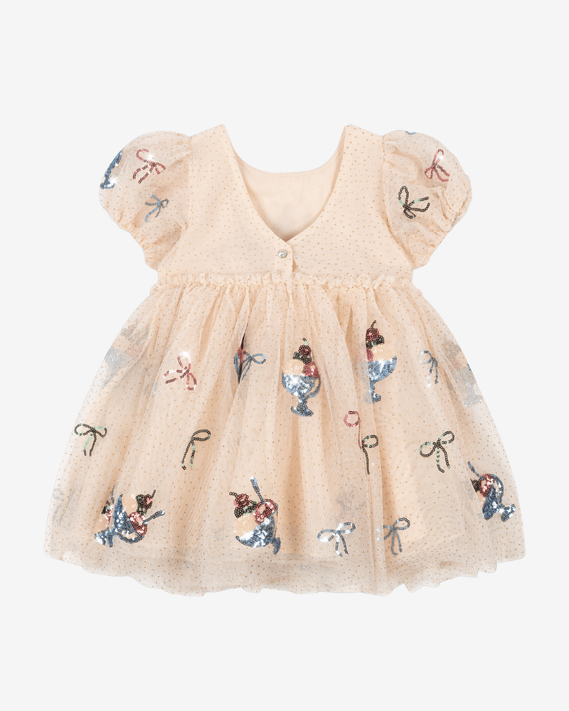 Tyllkjole m/ Glitter Paljetter | Yvonne Puff Dress