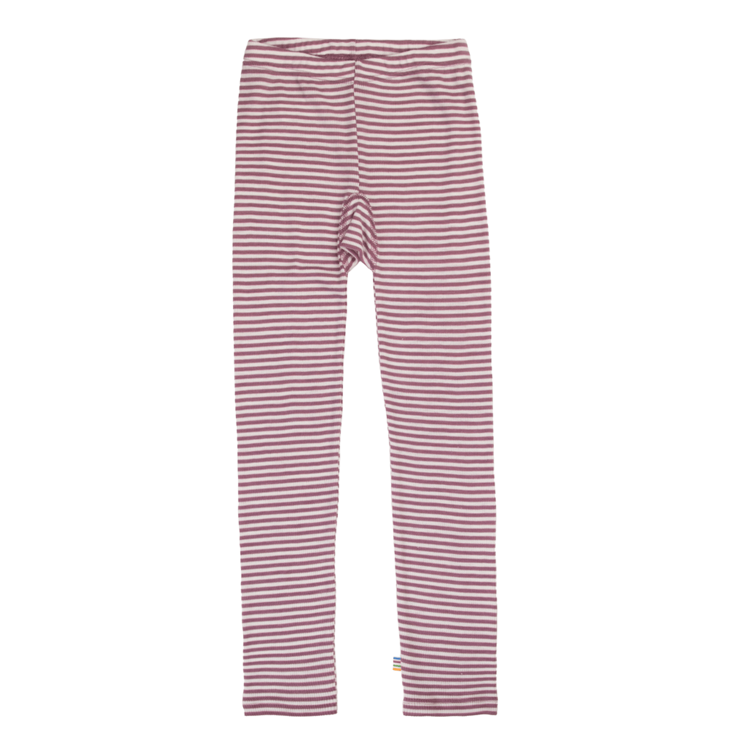 Leggings Ull – 85% Merino, 15% Silke | Basic, Lilla Striper