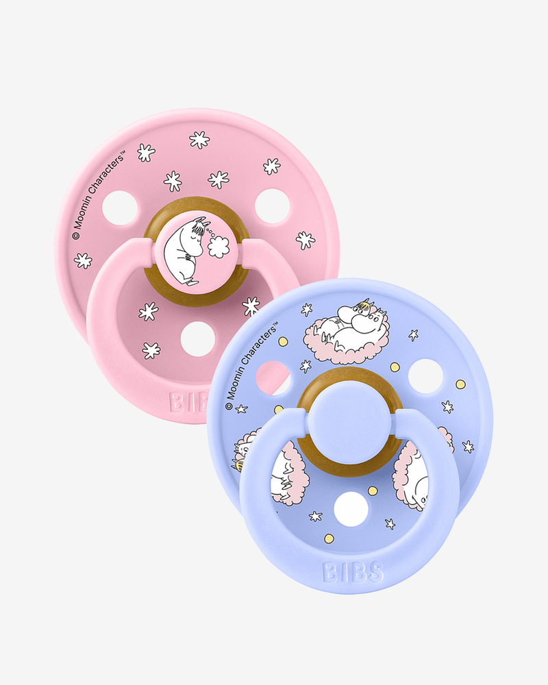 BIBS x Moomin Smokk 2pk - Rund, Naturgummi