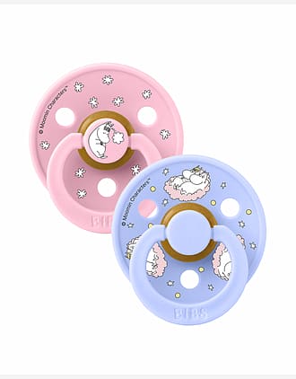 BIBS x Moomin Smokk 2pk - Rund, Naturgummi