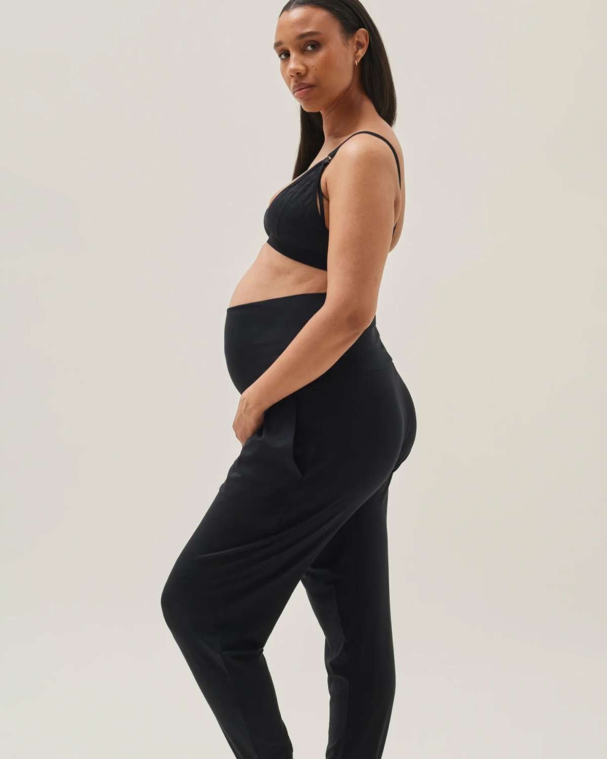 Gravidbukse – Joggebukse i Bambus/Bomull Jersey | OONO Soft Maternity Pants