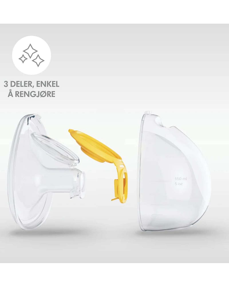Handsfree Collection Cups | i-bh melkoppsamler for Medela Swing Maxi og Freestyle