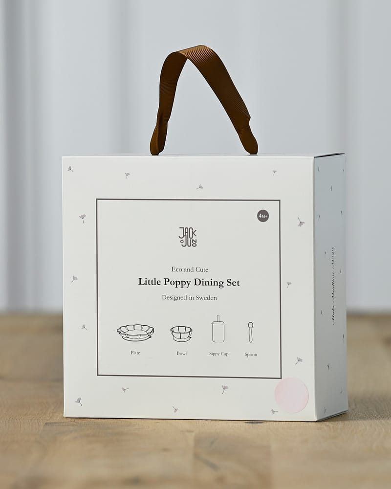 Spisesett Baby 4pk - 100% Silikon | Little Poppy Dining Set