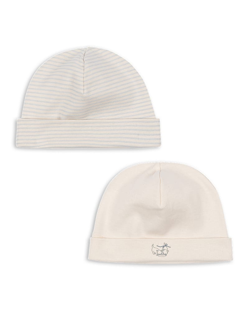 2pk Babylue - Øko Bomull | Fio Beanie