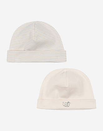 2pk Babylue - Øko Bomull | Fio Beanie