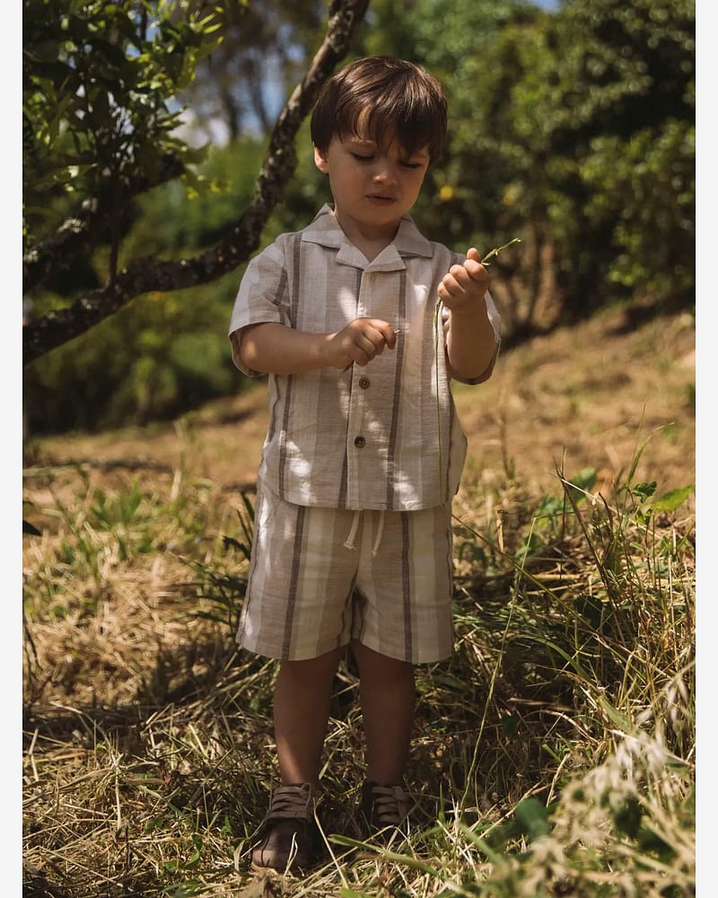 Skjorte Barn Barn - Øko Bomull, Viscose | NMMFIBERT SS LOOSE SHIRT LIL