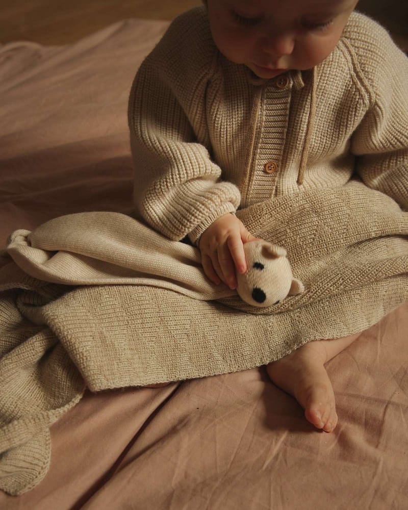 Kosebamse Koseklut - 100% Merino, Ubehandlet Ull | Teddy Tokki