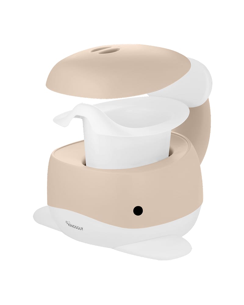 Pottestol Hval m/ Høy Ryggstøtte - Sklisikker og Enkel å Rengjøre