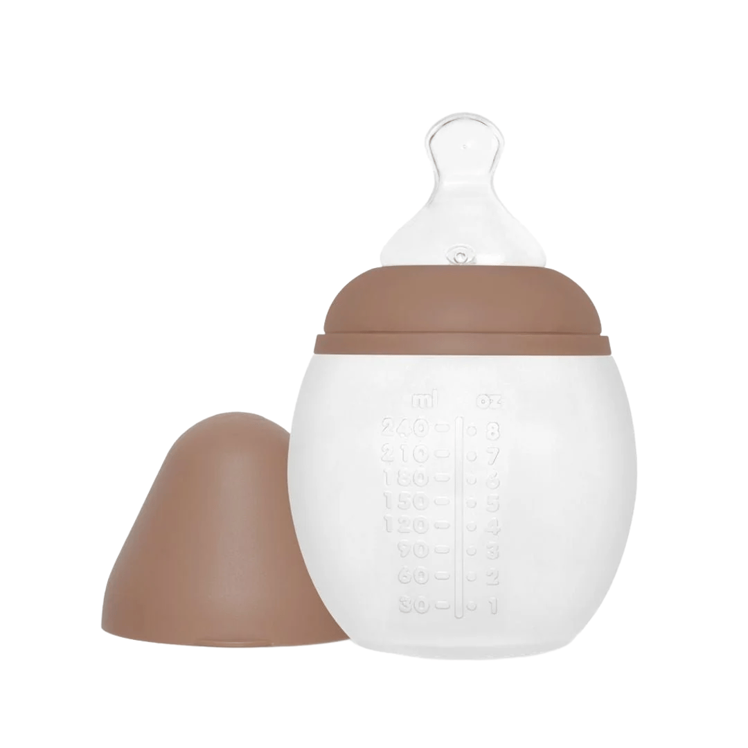 Tåteflaske i Silikon 240ml | Biberon, Brun - Mocha Mousse