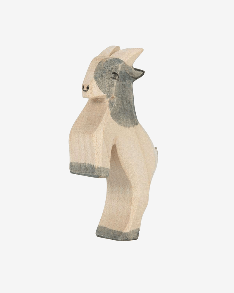 Geit – Håndlaget Trefigur | Bondegård Leke, Geit