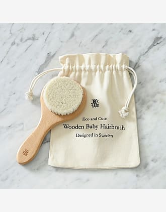 Hårbørste med Geitehår - Tynt og Kort Babyhår | Wooden Brush