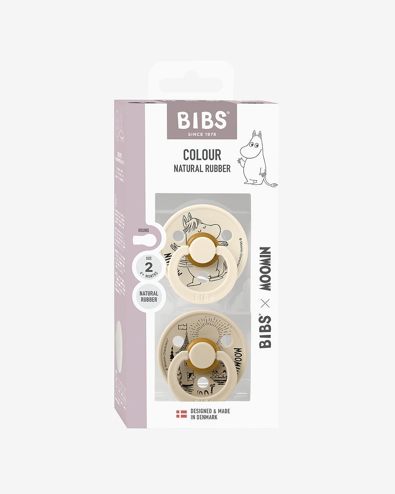 BIBS x Moomin Smokk 2pk - Rund, Naturgummi | Snorkmaiden