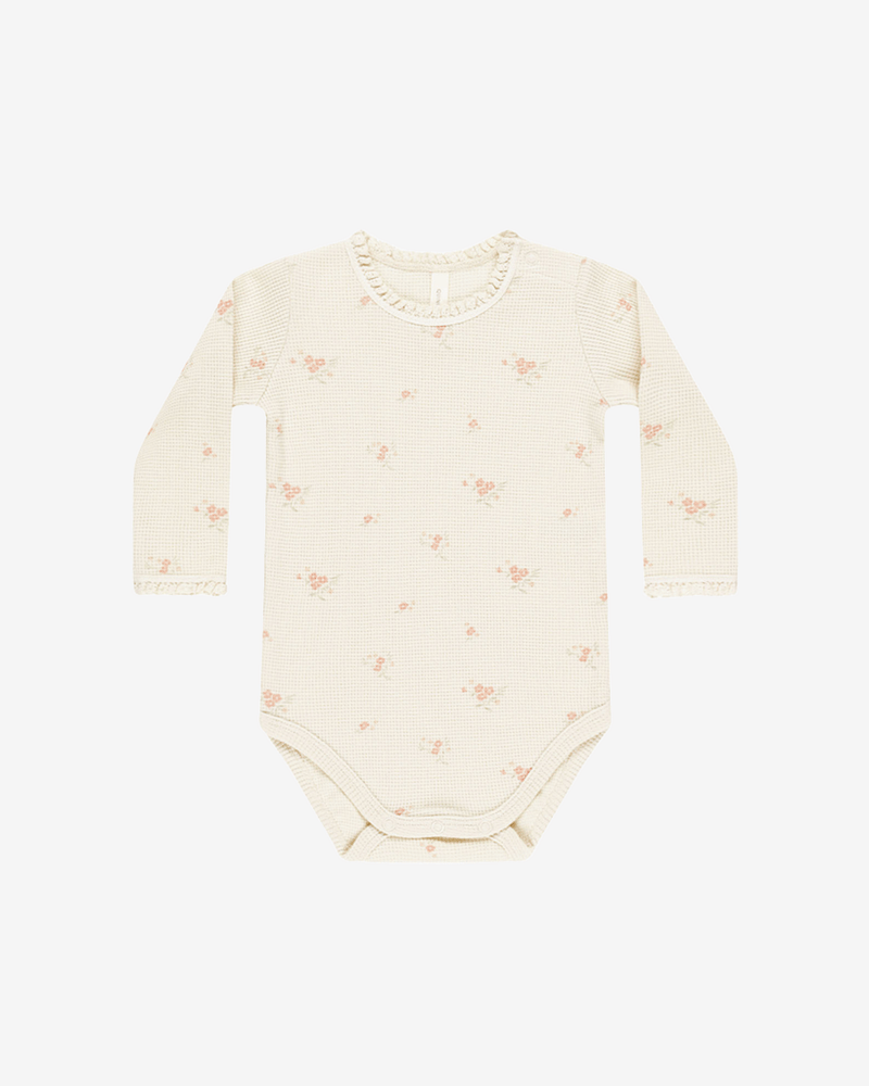 Body Langermet m/ Vaffelstruktur - 100% Øk. Bomull | Waffle Long Sleeve Bodysuit